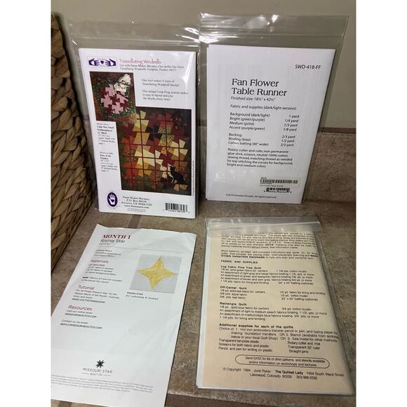 Quilting‎ Patterns, Lot of 8, Missouri Quilt Co., Vintage, Log Cabins, Windmills - Picture 5 of 5